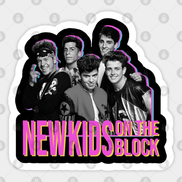 NKOTB - New Wave Sticker by OnimakoArt